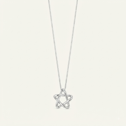 925 Silver Star Chain-Pendant