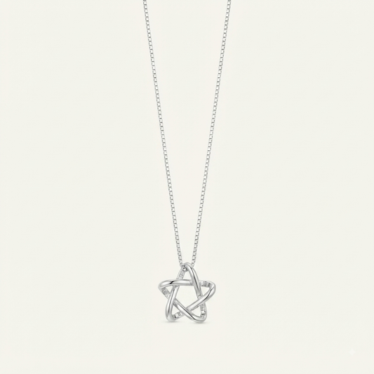 925 Silver Star Chain-Pendant