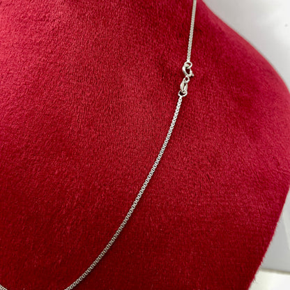 92.5 Pure Silver Rhodium Ladies Chain-Box Chain-Premium and Minimal
