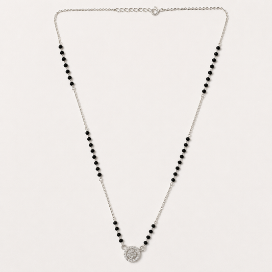 925 Silver Minimal Round Mangalsutra