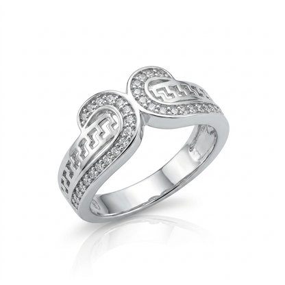 92.5 Pure Silver Versace Style Ring