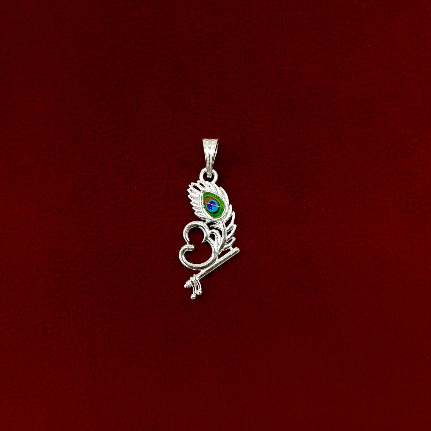Silver Om Morepankh Pendent