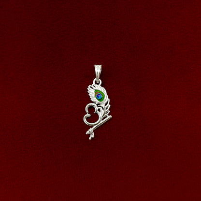 Silver Om Morepankh Pendent