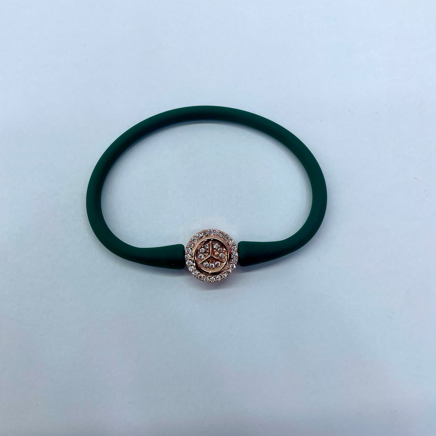 Silver RoseGold Logo Bracelet