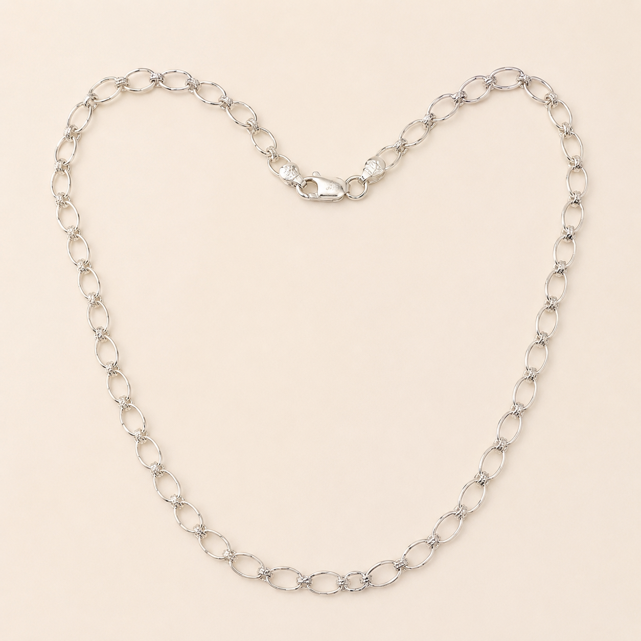 Silver Oval Link Chain