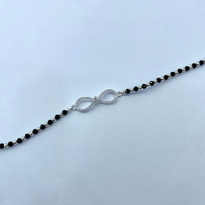 Silver Girlish Infinity Bracelet