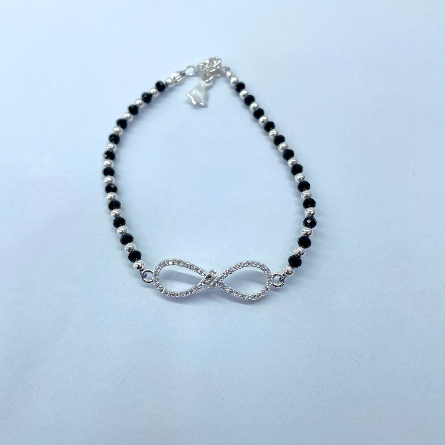 Silver Girlish Infinity Bracelet