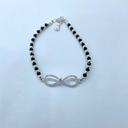 Silver Girlish Infinity Bracelet