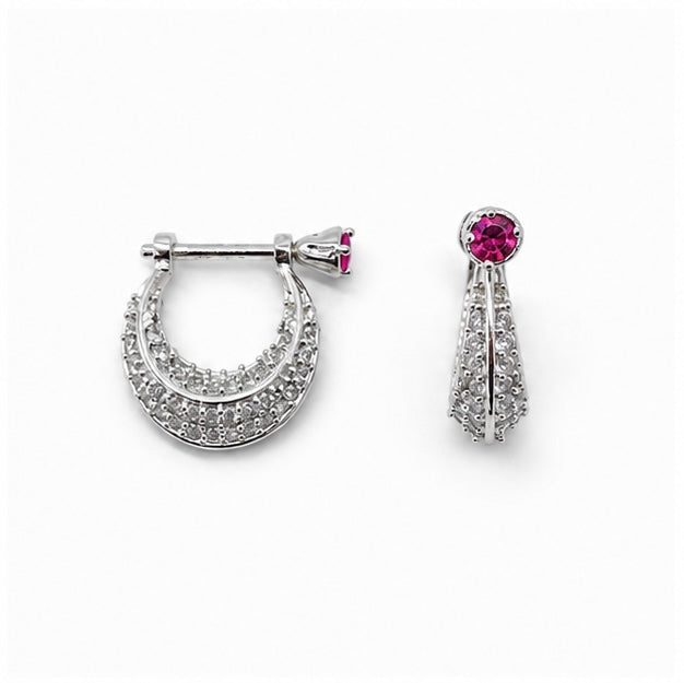 92.5 Silver Pink Stone Murki