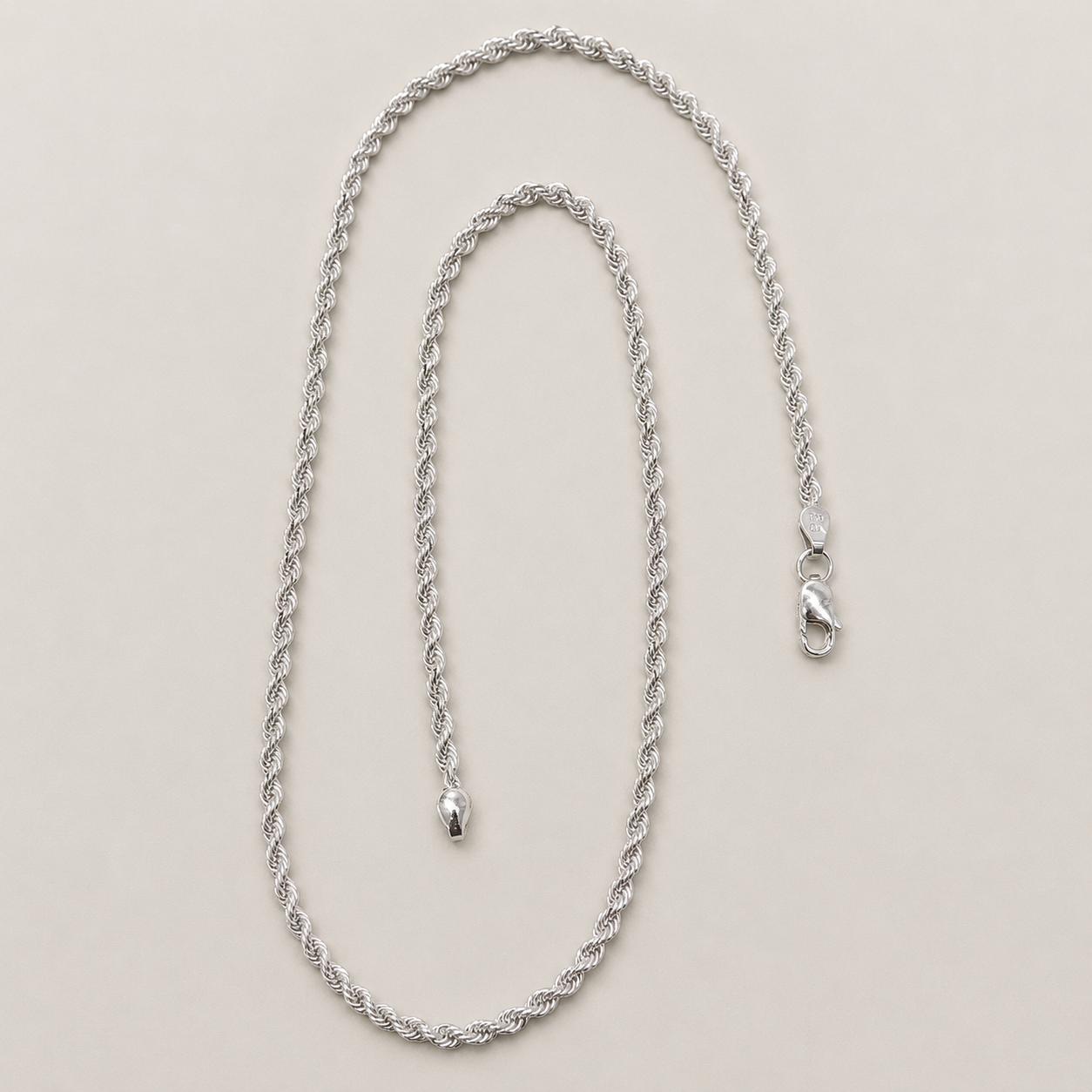 Silver Rope Chain - Timeless Design