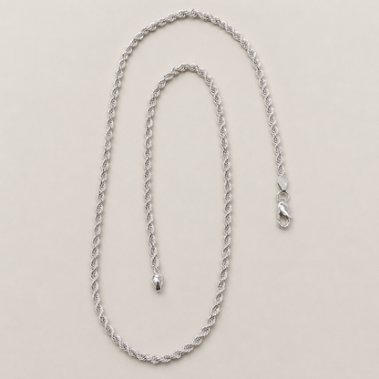 Silver Rope Chain - Timeless Design