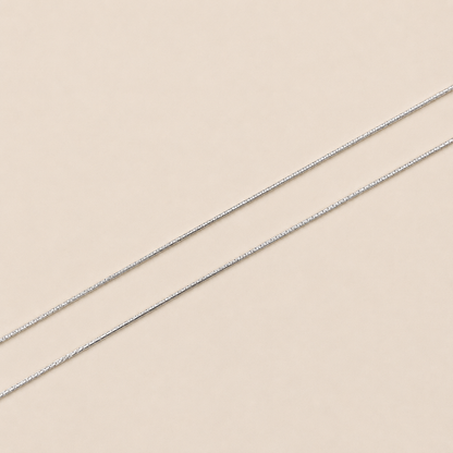 Silver Snake Chain Anklet - Minimal Style