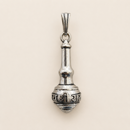 Silver Jai Shree Ram Gada Pendant