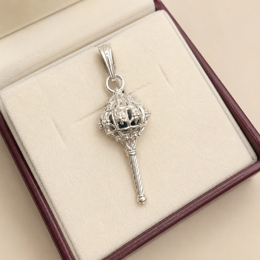 Silver Designer Gada Pendant