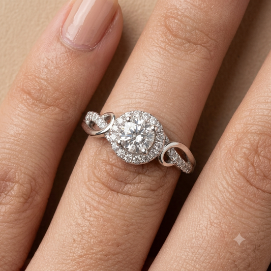 925 Sterling Silver Solitaire Ring