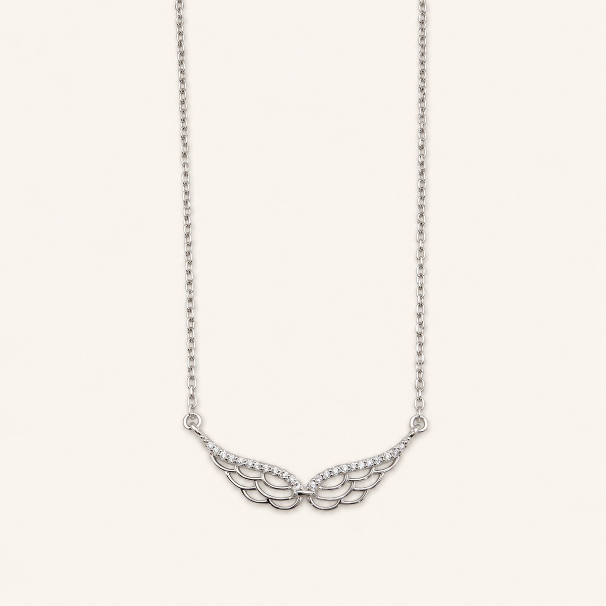 925 Silver Cz Wing Chain-Pendant