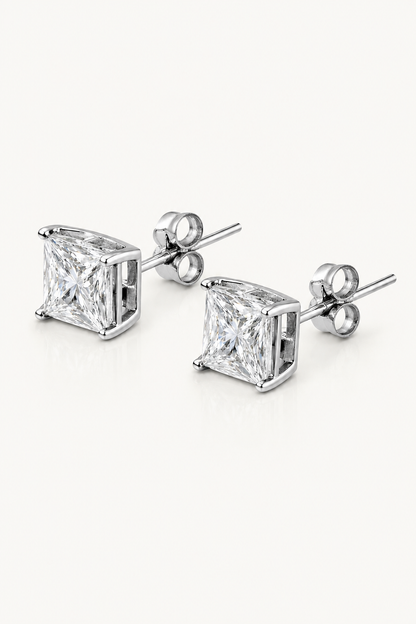 92.5 Silver Square Studs