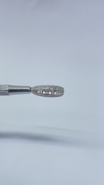 92.5 Pure Silver Versace Ring
