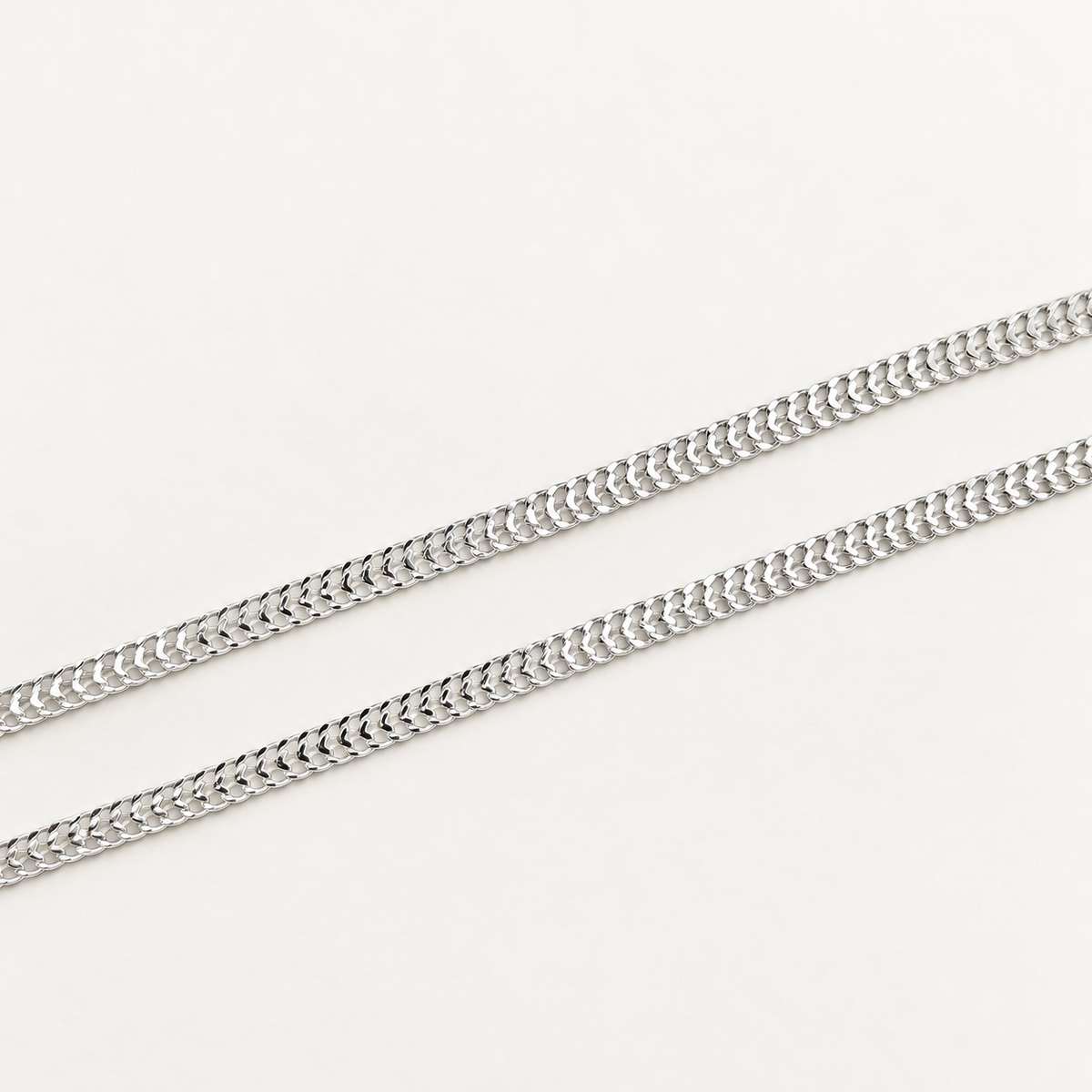 Silver Flat Anklet