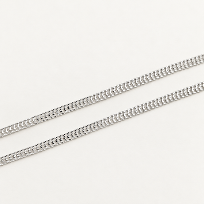 Silver Flat Anklet