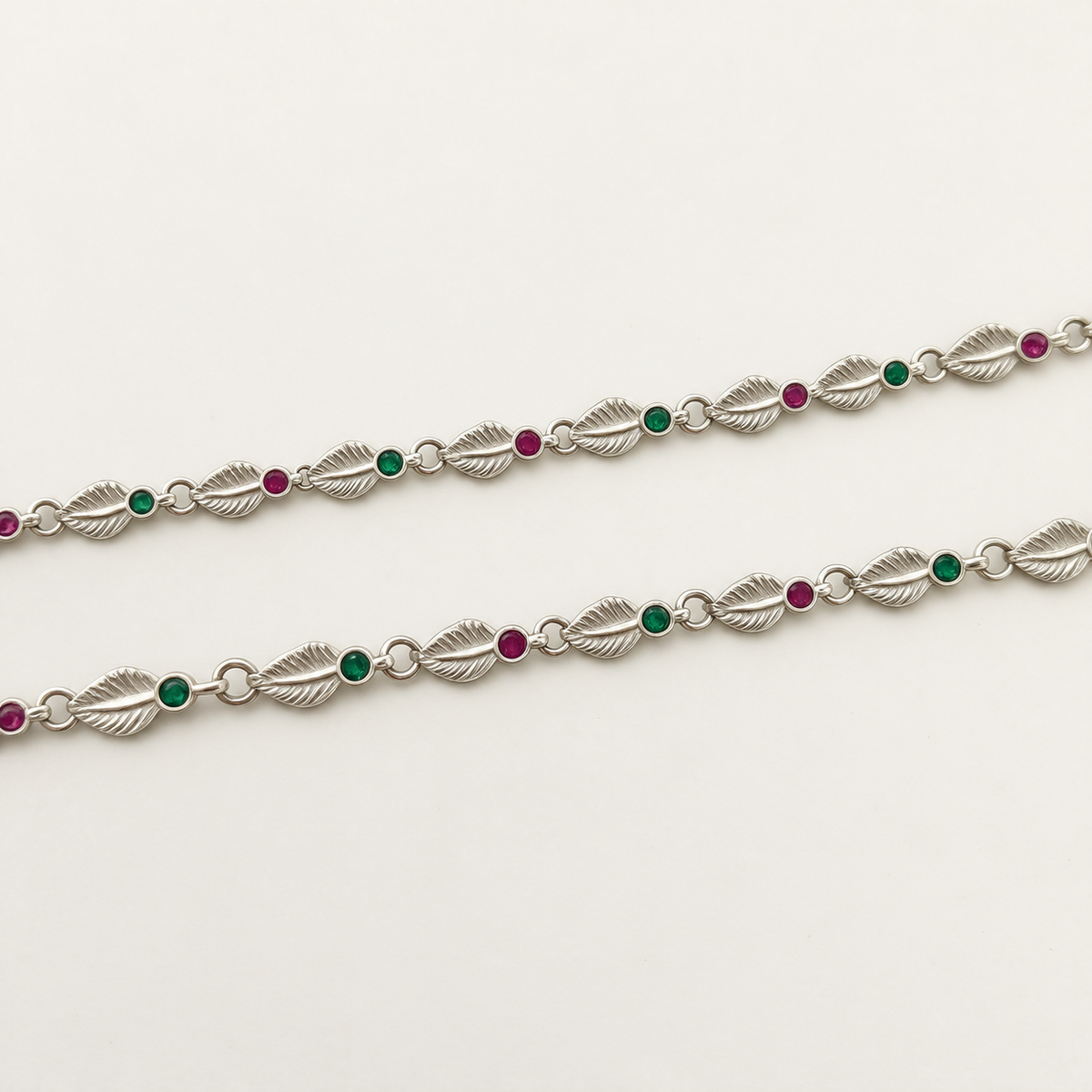 Silver 6.25 inch Stylish Kids Anklet