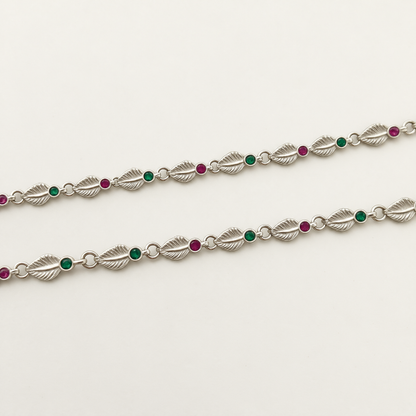 Silver 6.25 inch Stylish Kids Anklet