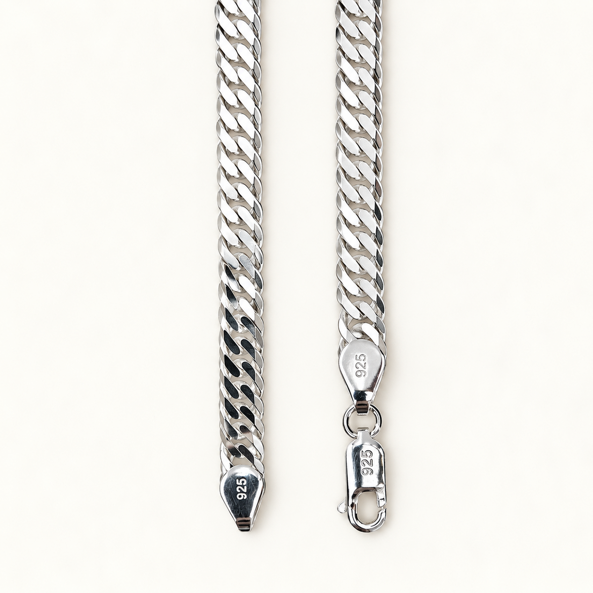 925 Silver Dual Cuban Chain