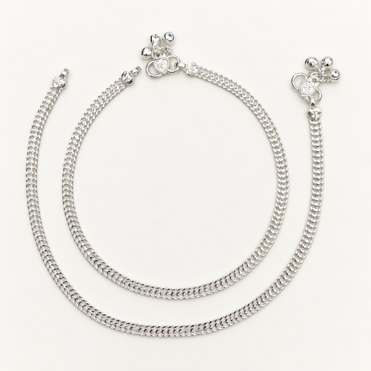 Silver Flat Anklet