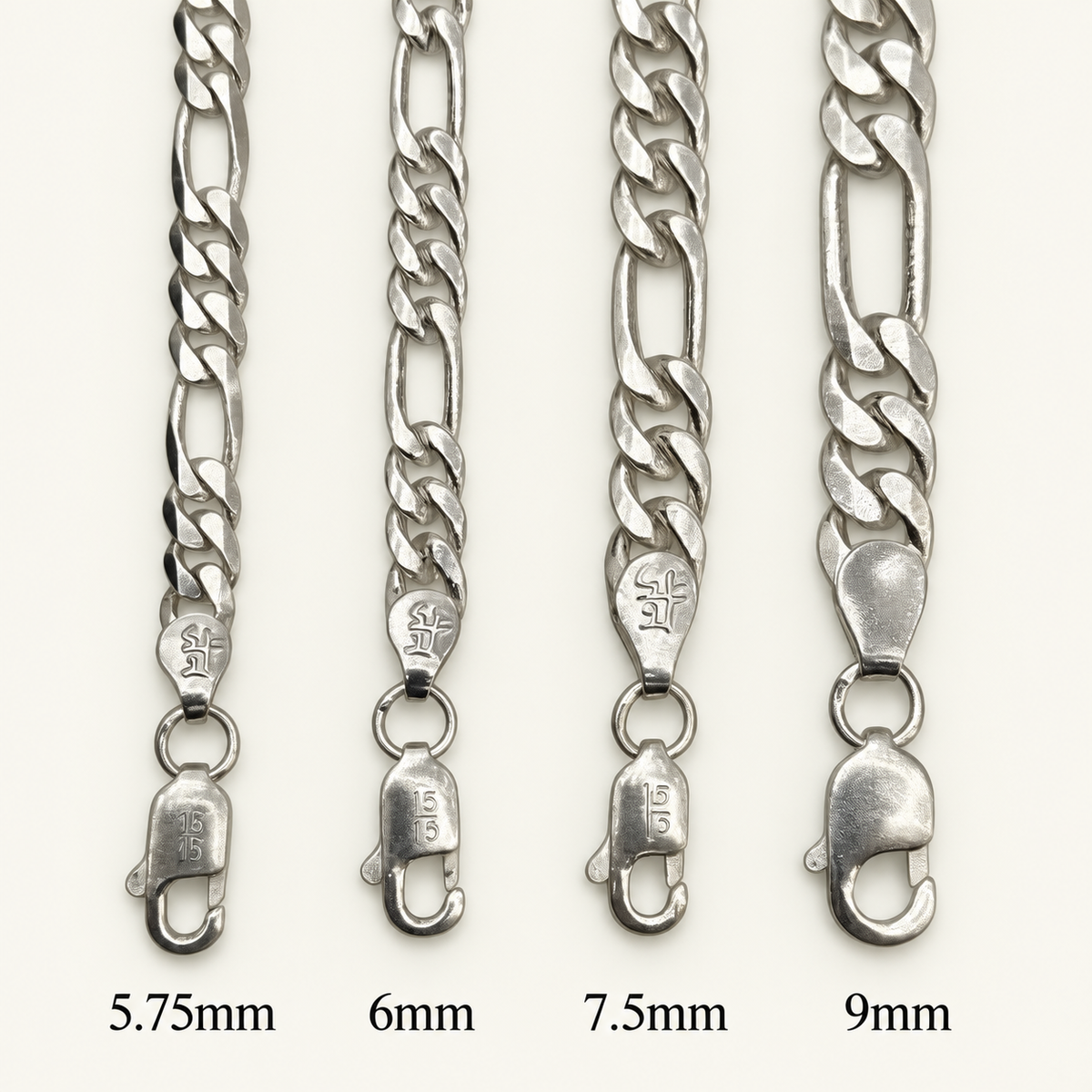 Silver Figaro Chains - Classic & Evergreen