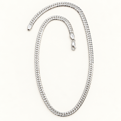 925 Silver Dual Cuban Chain