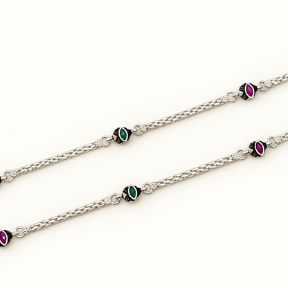 Silver Ox Sleek Anklet