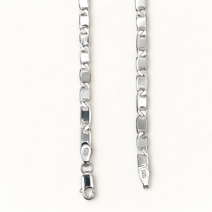 925 Silver Flat Nawabi Chain