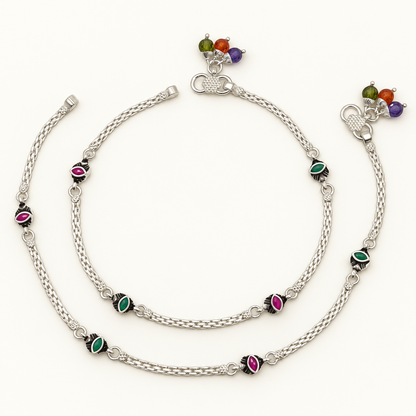 Silver Ox Sleek Anklet