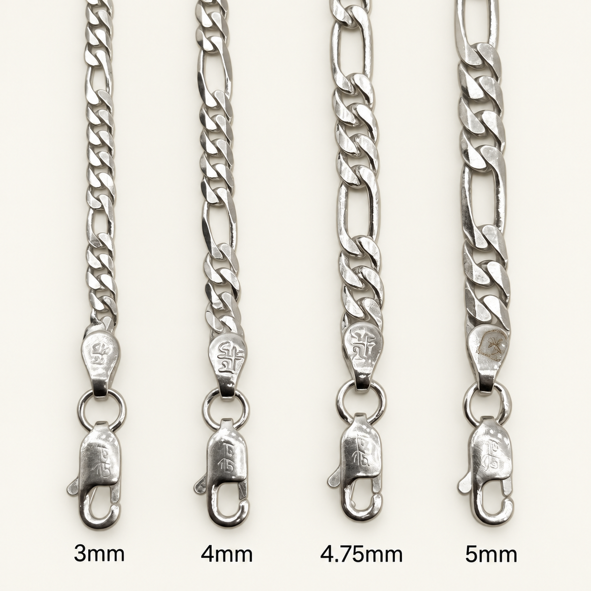 Silver Figaro Chains - Classic & Evergreen