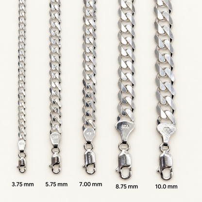 925 Silver Cuban Chains